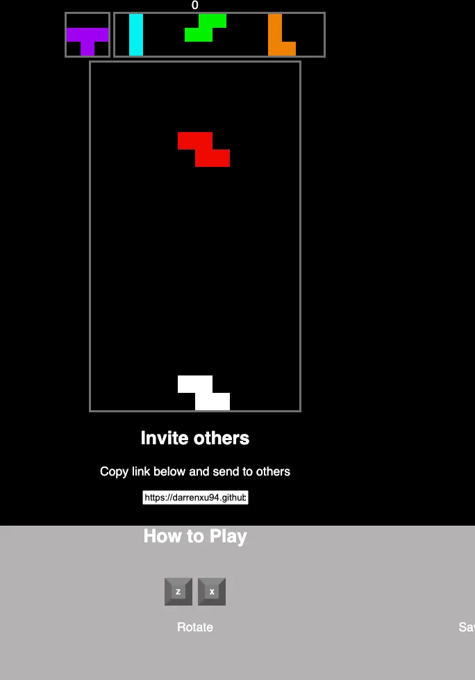 Tetris game